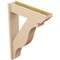 Ekena Millwork 7 1/2-in W x 30-in D x 42-in H Funston Slat Rough Cedar Woodgrain TimberThane Outlooker, Primed Tan OUTUR075X30X42FST24RCPR - alternate 6